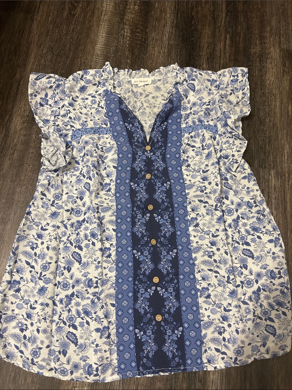 Blu Pepper Floral Blouse
